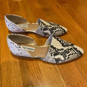 Steve Madden D’orsay Snakeskin Flats